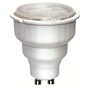 Electric light fittings: GU10 240V 7W FLUORESCENT 2700k/WARM WHITE (REPLACES 35W HALOGEN)