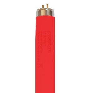 Electric light fittings: T8 18W Red Length 61cm