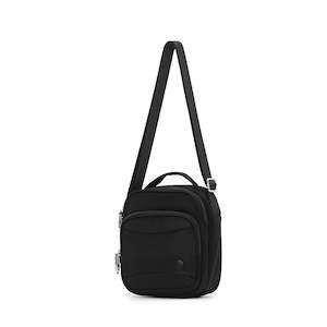 View All Travel Bags: Tosca 18cm-W Black Anti-theft RFID protected cross body shoulder bag TCA955-Black