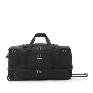 Tosca 85cm Split Compartment sports-duffel travel wheel bag TCA798TWJ-Black-lime trim