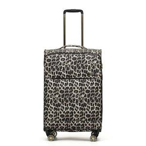 Tosca So-lite 4.0 Collection 67cm Soft side checked trolley case AIR5055B-Leopard