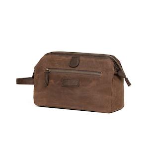 Tosca 25cm-W Waxed canvas collection wet pack toiletry bag WC006