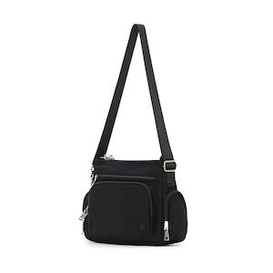 Tosca 30cm Black Anti-theft RFID protected cross body shoulder bag TCA951-Black