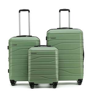 Products: New Zealand Luggage Company Franz Josef Collection Full-Set 77cm/67cm/55cm Trolleys SS604-oil Green