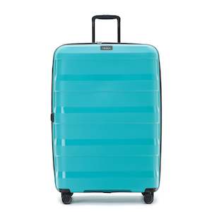 Tosca 81cm Comet Collection hard side polypropylene checked trolley case TCA200XL-Teal