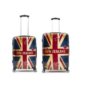 New Zealand Luggage 2-Pce set 67/53cm Flag polycarbonate luggage Checked plus Carry on NZ001