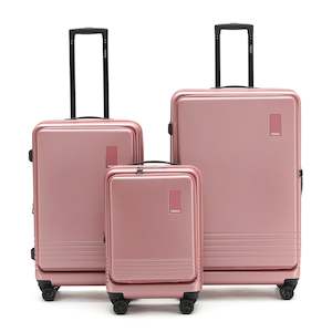 Frontpage: Tosca Horizon Collection-Full set of Front Zippered Opening Polycarbonate luggage 81/66/54cm TCA644-Full set Dusty Rose