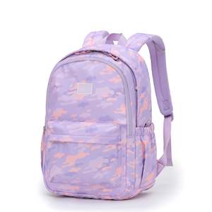 Tosca Camo Kids 45cm-H Primary back pack TCA948-Purple-Pink Camo