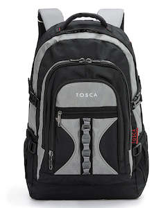 Tosca 58cm-H Multi-compartment Back pack TCA940-Black-grey