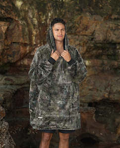 Adult Blanket Hoodie - Camo Green