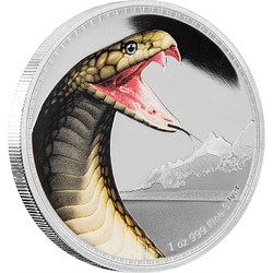 Coins: Kings of the continents - king cobra silver coin