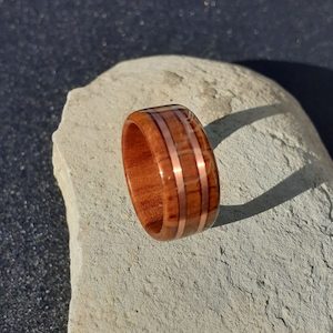 Products: Exotic Heart Rimu with Dual Copper Band Inlay