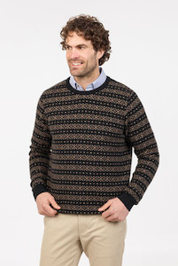 Clothing: Fairisle Possum Merino Silk Sweater NATIVE WORLD