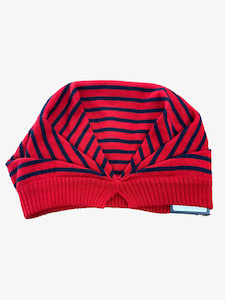 Striped Pleated Hat ROYAL MERINO