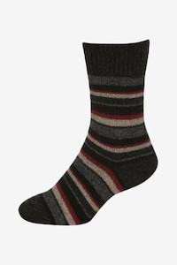 Stripe Possum Merino Wool Sock NZNC