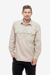 Bendigo Long Sleeve Half Placket Shirt SWANNDRI