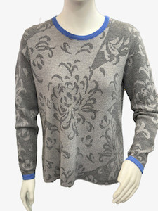 Long Sleeve Floral Jumper ROYAL