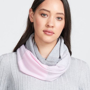 Graduated Stripe Fine Merino Loop Scarf ROYAL