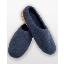 Toesties Felted Wool Hard Sole Slippers - New Zealand Nature