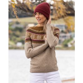 Noble Wilde Possum Merino Norway Sweater - New Zealand Nature