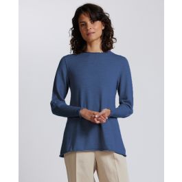 Royal Merino A-line Crew Sweater - New Zealand Nature