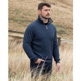 Noble Wilde Possum Merino Kepler Zip Neck Sweater - New Zealand Nature