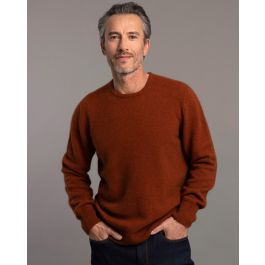 Homewares: McDonald Possum Merino Men's Crew Neck Sweater - New Zealand Nature