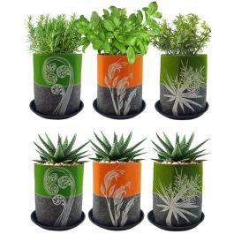 Jo Luping Ecofelt 2-Tone Growbag Planters - New Zealand Nature