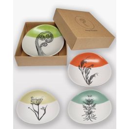 Jo Luping Small Porcelain Bowl - New Zealand Nature