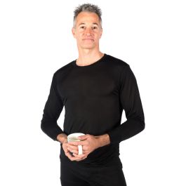 Men's Silk Long Underwear Top - New Zealand Nature