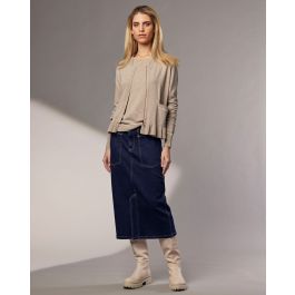 Madly Sweetly Stretch Denim Daisy Skirt - New Zealand Nature