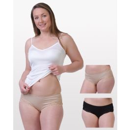 Silk Demi Briefs with Lace - New Zealand Nature