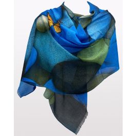 Cotton Modal Wearable Art Scarf - New Zealand Nature