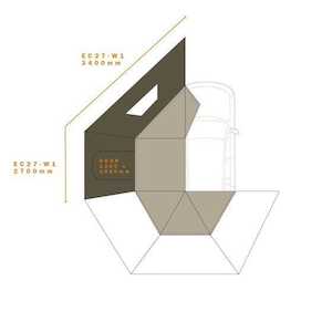 Darche EC27 W1 PVC Window Left Side