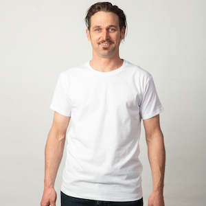 Clothing: Mens Organic cotton T Shirt - White