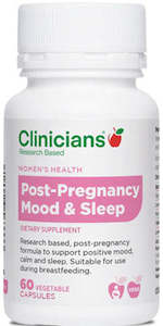 Clinicians Post-Pregnancy Mood & Sleep Vegetable Capsules 60