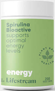 Lifestream Spirulina Bioactive Vege Capsules 200