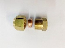 Plumbing goods wholesaling: [237] Brass Copper end cap