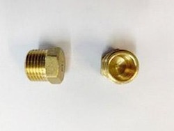 Plumbing goods wholesaling: [222] Brass Male End Cap