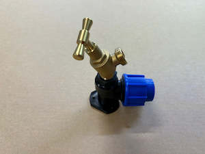 Plumbing goods wholesaling: [1718] Mainpipe (blue)- 25mm wingback female + garden tap