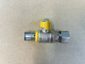 Plumbing goods wholesaling: [8371] Gas ball valve 16mm - 1/2 swivel connection