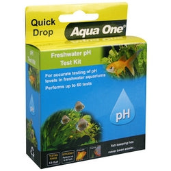 Water Treatments: Aqua One QuickDrop Test Kit - Freshwater PH