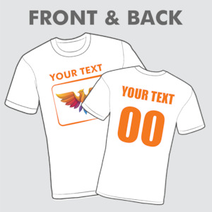 Men’s T-Shirt Front & Back 4XL-5XL