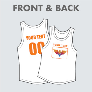 Women Singlet Front and Back