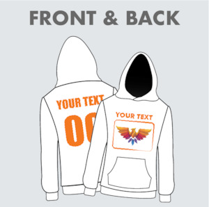 Women Hoodie Front and Back