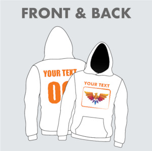 Men Hoodie Front and Back