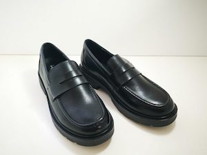 Footwear: Girl Leather Loafer Shoes