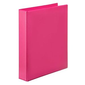 Stationery: Clearview Ringbinder A4 Pink