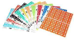 Filecorp Numeric Labels Set