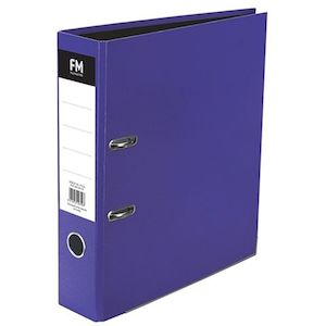 Stationery: Filemaster Vivid Lever Arch Purple